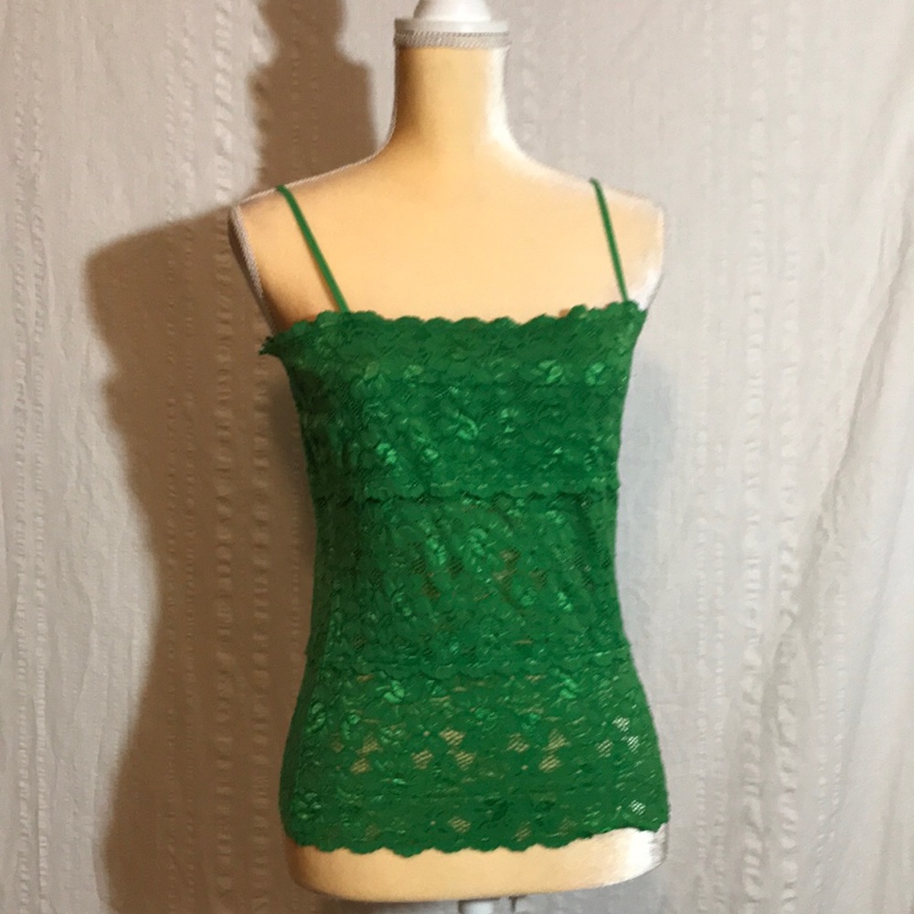 Kelly green lace top